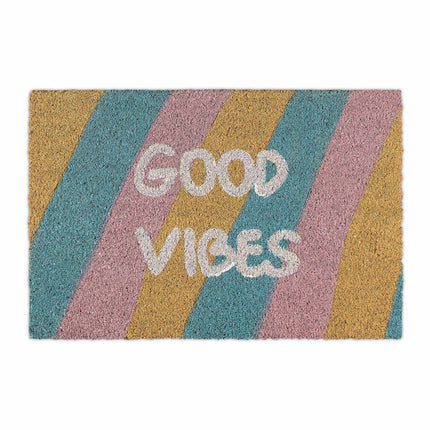Rohožka z kokosového vlákna „Good vibes“
