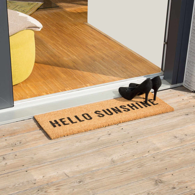 Rohožka z kokosového vlákna „Hello Sunshine“