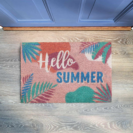 Rohožka z kokosového vlákna „Hello summer“