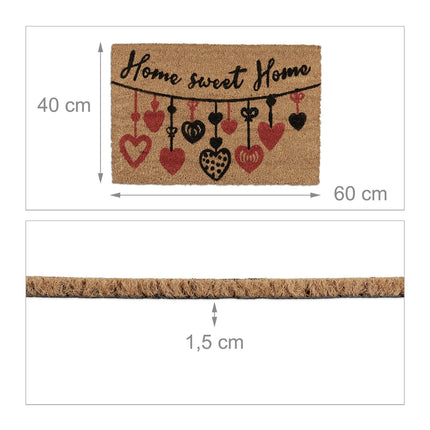 Rohožka z kokosového vlákna „Home Sweet Home“