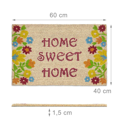 Door mat coconut fiber "Home Sweet Home"