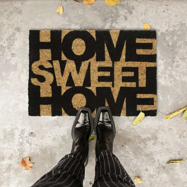 Deurmat van kokosvezel "Home Sweet Home"