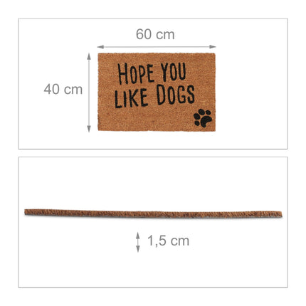 Door mat coconut fiber "Hope you like..."