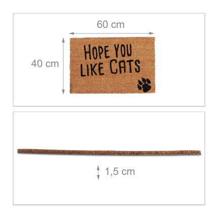 Rohožka z kokosového vlákna „Hope you like...“
