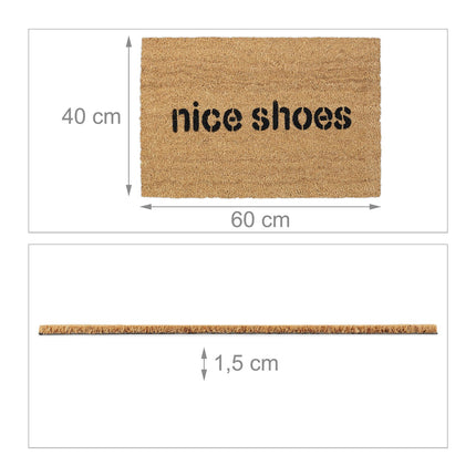 Rohožka z kokosového vlákna „Nice shoes“