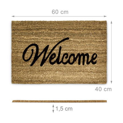 Rohožka z kokosového vlákna „Welcome“