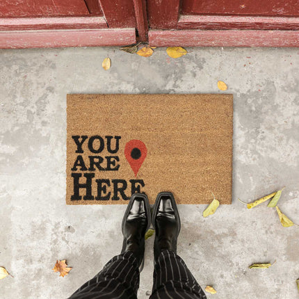 Rohožka z kokosového vlákna „You Are Here“