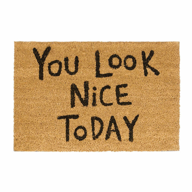 Rohožka z kokosového vlákna "You look nice..."