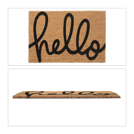 Rohožka z kokosového vlákna „hello“