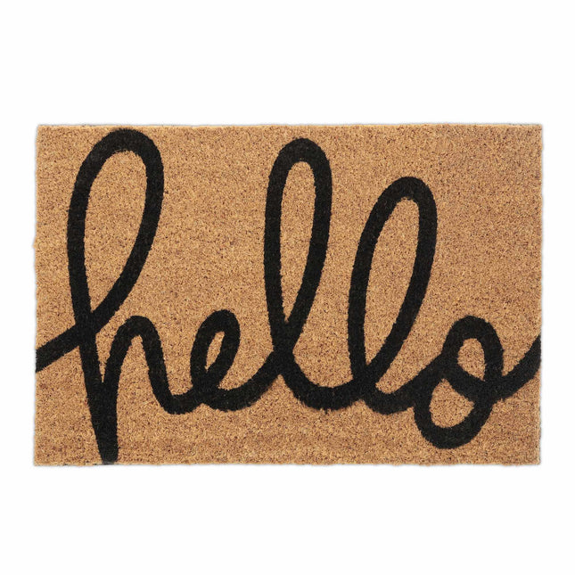 Rohožka z kokosového vlákna „hello“