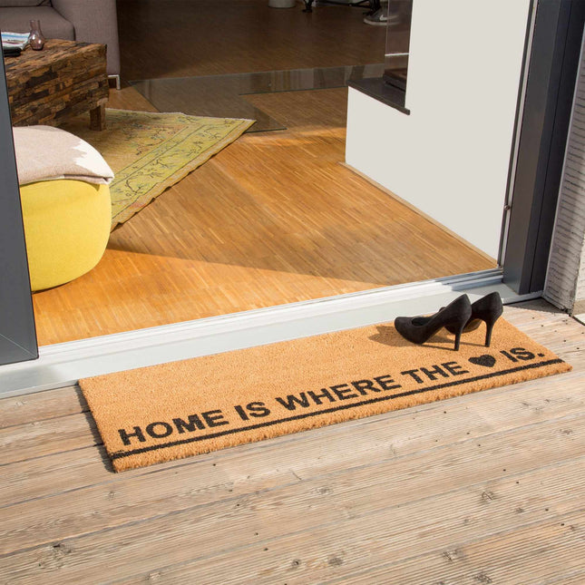 Rohožka z kokosového vlákna dlouhá „Home is ...“