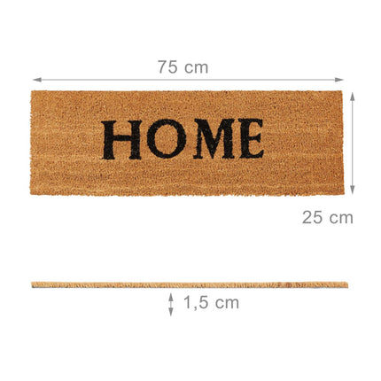 Rohožka z kokosového vlákna úzká „HOME“
