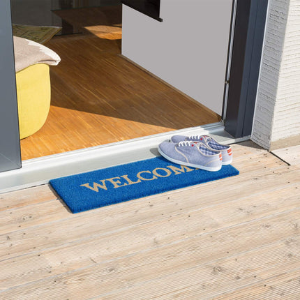Rohožka z kokosového vlákna úzká „Welcome“
