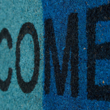 Door mat coconut fiber narrow with star