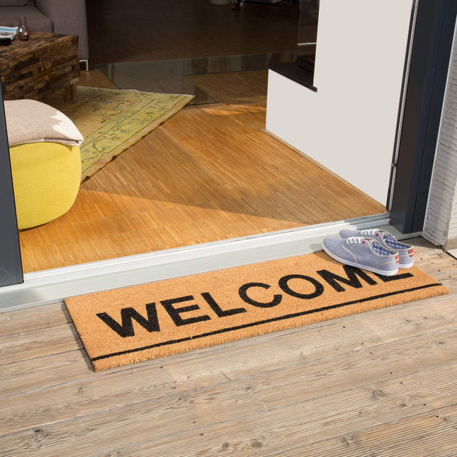 Rohožka z kokosového vlákna podlouhlá „Welcome“
