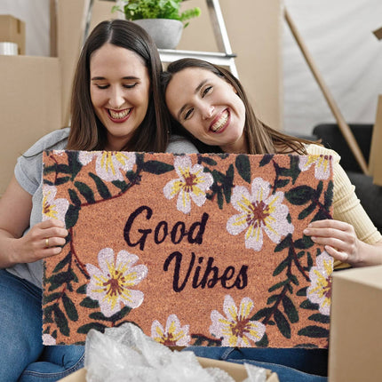 Kokosová rohožka květiny "Good Vibes