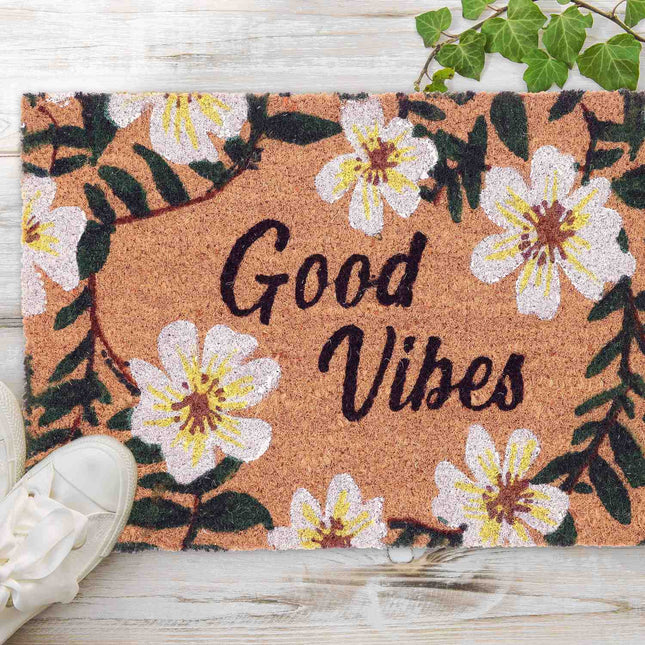 Kokosová rohožka květiny "Good Vibes