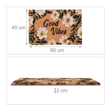 Kokosová rohožka květiny "Good Vibes