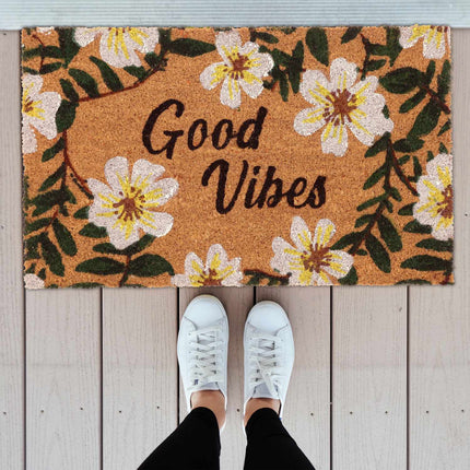 Kokosová rohožka květiny "Good Vibes
