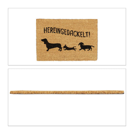 Rohožka kokosová „Hereingedackelt“