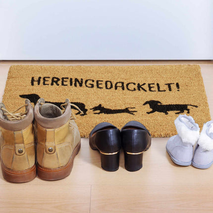 Rohožka kokosová „Hereingedackelt“