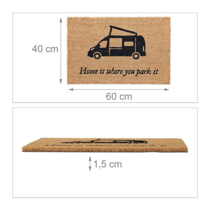Doormat in coconut "Motorhome