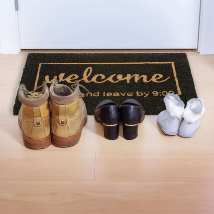 Rohožka kokosová „Welcome and leave 9