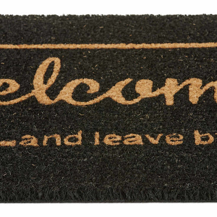 Rohožka kokosová „Welcome and leave 9