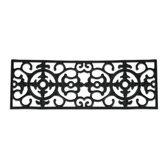 Doormat made of rubber ornament