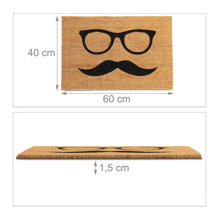 Kokosová rohožka "Mustasch