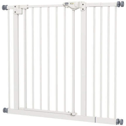 Dog Safety Gate - Expandable Metal, No-Drill, 74-94 cm