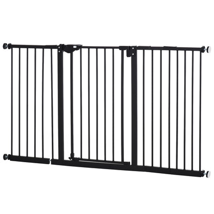 Pet Safety Gate - Metal & Plastic, No Drill, 136.3x76.2cm