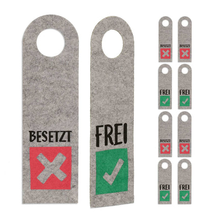 Türschild Besetzt Frei 10er Set