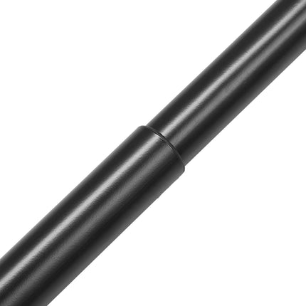 Double Curtain Rod, Adjustable 36-72 In, Black Finials