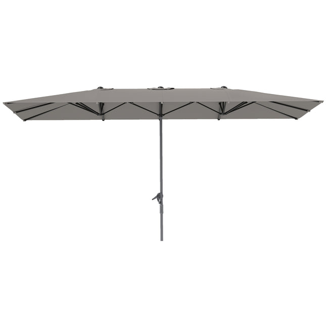 Dvojitý zahradní slunečník - 451 x 264 cm, UV 50+, odolný proti větru