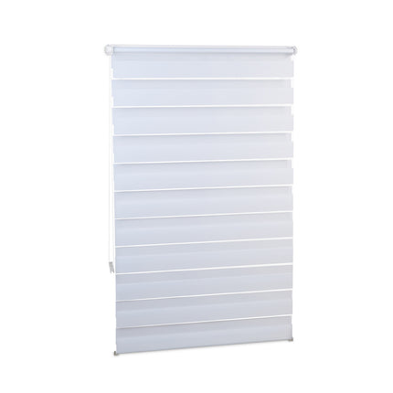 Double Roller Blind, White – No-Drill Installation