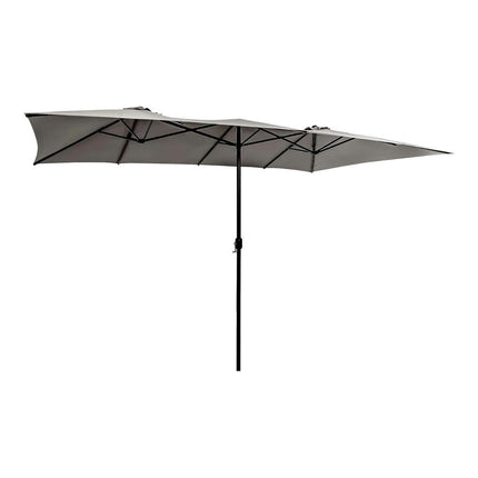 Oboustranný zahradní slunečník 426 x 265 cm, UV ochrana, klika