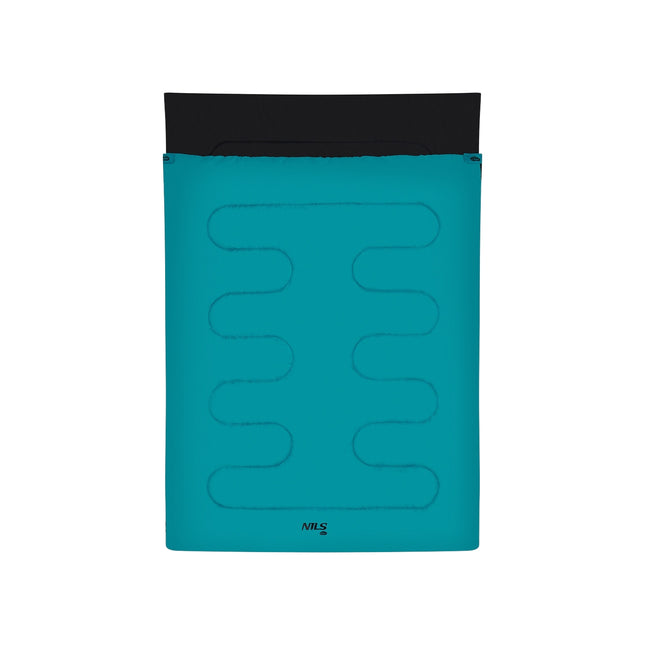 Dubbele slaapzak, blauw, lichtgewicht, compact