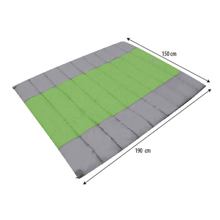 Double Sleeping Bag, Gray-Green, Lightweight, 2-Person