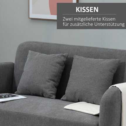 2místná pohovka Loveseat, hladký sametový polyester, nastavitelná podnožka