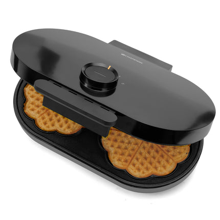Dvojitý vaflovač, 1600W, srdíčkový tvar, bez PFAS