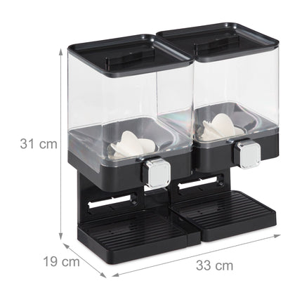 Double cereal dispenser