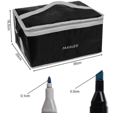 Double-sided markers/pens - 168 pcs. MAALEO 24101