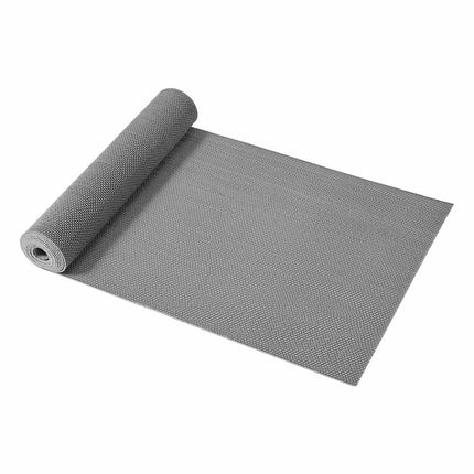 Drainage Mat Roll, PVC Non-Slip, 90 x 500 cm, Gray