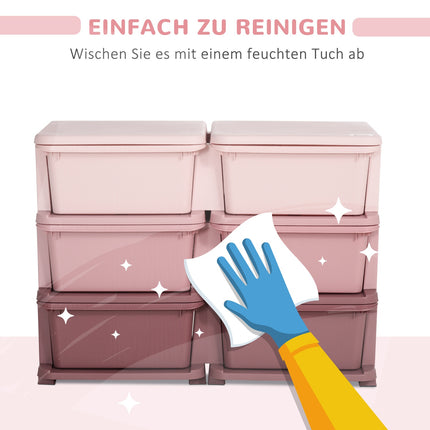 Dětský organizér na hračky se 6 patry, úložný systém pro věk 3-6 let