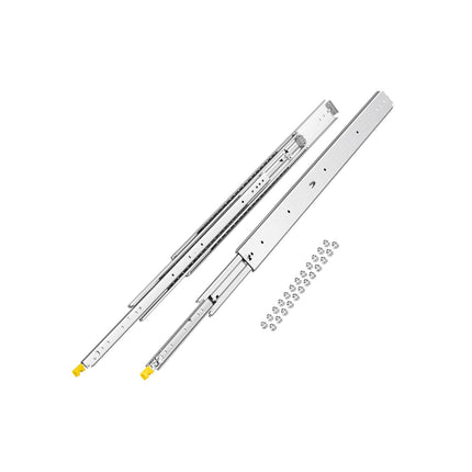 Drawer Slides, 38 in Full Extension, Locking, 500 lb