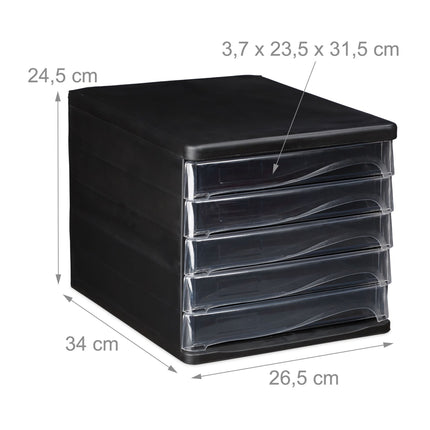 Schubladenbox mit 5 Fächern