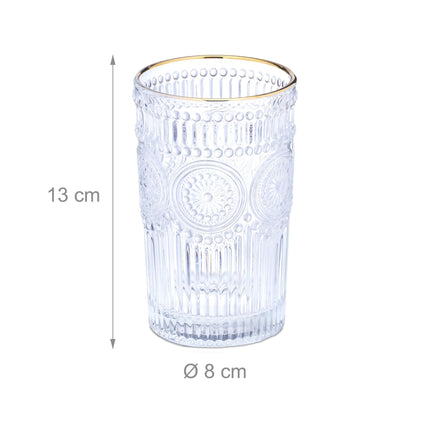 Sklenice vintage 40 cl, sada 4 ks