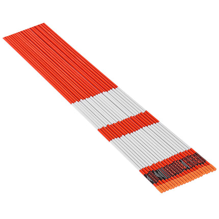 Driveway Markers, 20-Pack 48-Inch Reflective Fiberglass With Drill Bit