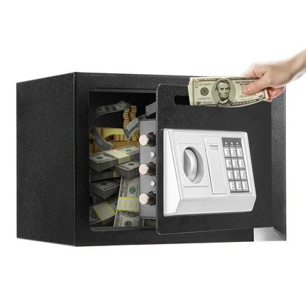 Drop Slot Safe 0.6 Cu Ft, Keypad Lock, Steel Cash Box